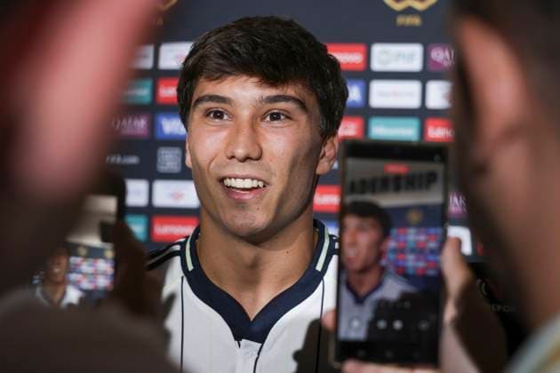 Real Madrid s Gonzalo Garcia speaks to the media at Lincoln Financial Field in Philadelphia, USA, 25 June 2025. press conference, PK, Pressekonferenz Gonzalo Garcia !ACHTUNG: NUR REDAKTIONELLE NUTZUNG!  Copyright: xAndréxCoelhox AME8628 20250626-55017237256_1