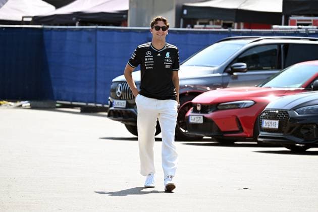 26.06.2025, xsvx, Motorsport FIA Formel 1, Grand Prix von Österreich v.l. George Russell (Mercedes AMG Petronas) Startnummer 63 (FIA REGULATIONS PROHIBIT ANY USE OF PHOTOGRAPHS as IMAGE SEQUENCES and or QUASI-VIDEO) Zeltweg-Spielberg