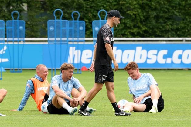 DEU, DFL, 2. FBL Hertha BSC, Training, 26.06.2025, Sportforum, Berlin, DEU, DFL, 2. FBL Hertha BSC, Training, im Bild Cheftrainer Stefan Leitl (Hertha BSC Berlin) DFL - regulations prohibit any use of Photographs as image sequences and or quasi-video