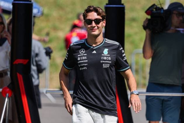F1 - AUSTRIAN GRAND PRIX 2025 RUSSELL George (gbr), Mercedes AMG F1 Team W16, portrait during the Formula 1 MSC Cruises Austrian Grand Prix 2025, 11th round of the 2025 FIA Formula One World Championship, WM, Weltmeisterschaft from June 27 to 29, 2025 on the Red Bull Ring, in Spielberg, Austria - SpielbergAustria  Copyright: xANTONINxVINCENTx