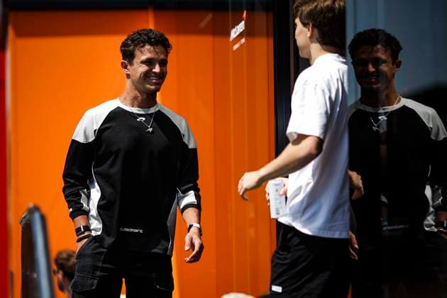 F1 - AUSTRIAN GRAND PRIX 2025 NORRIS Lando (gbr), McLaren F1 Team MCL39, portrait PIASTRI Oscar (aus), McLaren F1 Team MCL39, portrait during the Formula 1 MSC Cruises Austrian Grand Prix 2025, 11th round of the 2025 FIA Formula One World Championship, WM, Weltmeisterschaft from June 27 to 29, 2025 on the Red Bull Ring, in Spielberg, Austria - SpielbergAustria Copyright: xXavixBonillax