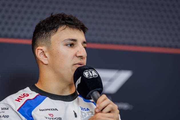 FORMULA 1 - GP of Austria 2025 SPIELBERG,AUSTRIA,26.JUN.25 - MOTORSPORTS, FORMULA 1 - Grand Prix of Austria, Red Bull Ring, preview, press conference, PK, Pressekonferenz Image shows Isack Hadjar (FRA VCARB).  GEPAxpictures xMatthiasxTrinkl