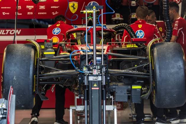 2025 Formula One Austrian Grand Prix Red Bull Ring, Spielberg, Austria. 26.June.2025; Ferrari SF-25 in the garage during Formula One Austrian Grand Prix Spielburg Red Bull Ring Austria Copyright: xJayxHiranox