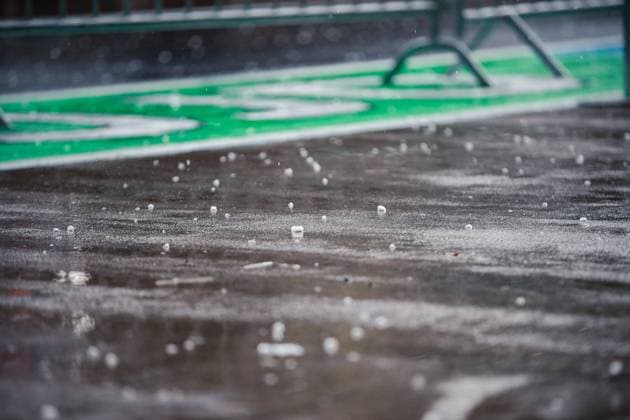 FORMULA 1 - GP of Austria 2025 SPIELBERG,AUSTRIA,26.JUN.25 - MOTORSPORTS, FORMULA 1 - Grand Prix of Austria, Red Bull Ring, preview. Image shows a feature with the hail.  GEPAxpictures xManuelxBinder