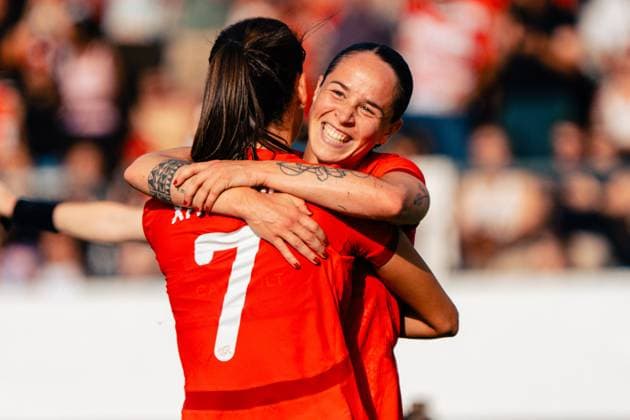Winterthur, Switzerland, June 26th 2025: GÃ raldine Reuteler (6 Switzerland) celebrating her first goal for the 2:1 during the Women s International Friendlies - Switzerland v Czech Republic at Stadium Schützenwiese in Winterthur, Zurich. (Mike Wiss SPP) Copyright: xMikexWissx xSPPx spp-en-MiWiSp-086