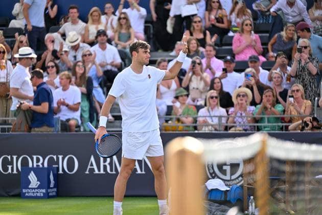 Jack Draper wins his match playing against Holger Rune during The Giorgio Armani Tennis Classic at the Hurlingham Club, London, UK on 26 June 2025. Copyright: xPhilxHutchinsonx 43550144