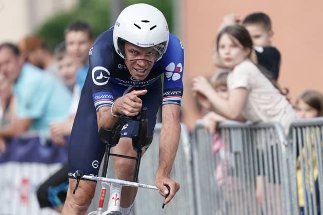 Cyclisme championnats nationaux 2025, Landesmeisterschaften 2025 26.06.2025, Cyclisme, Radsport, Championnats nationaux contre la montre, Landesmeisterschaften, Mertzig, Luxemburg, vl: Kevin Geniets (Groupama FDJ - LUX)