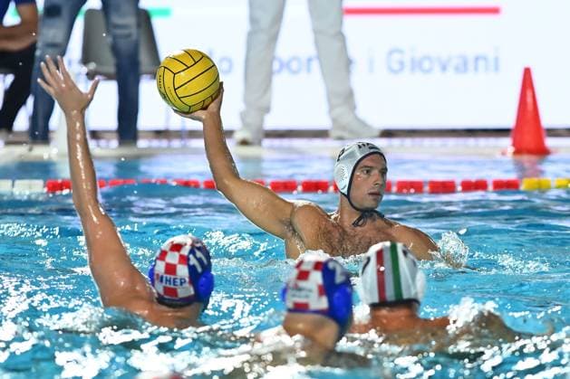 Sport Themen der Woche KW26 Sport Bilder des Tages Nicholas PRESCIUTTI of Italy during the Water polo, Wasserball test match between Italy and Croatia on day 1 of the Settecolli 61 International Swimming Championship at the Foro Italico in Rome, Italy, on 26 June 2025.  Copyright: xDomenicoxCippitelli IPAxSportx xipa-agency.netx xx IPA_59517190 IPA_Agency_IPA59517190
