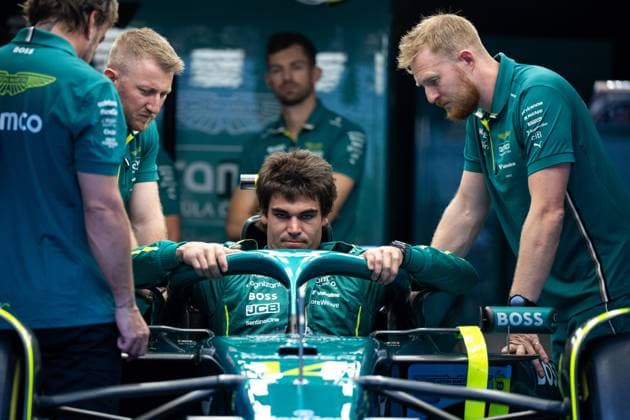 Lance Stroll (Aston Martin Aramco F1 Team, Kanada, 18) bei der Sitzanpassung im im AMR25, AUT, Formel 1 Weltmeisterschaft, MSC Cruises Grand Prix von Oesterreich, Red Bull Ring Spielberg, Media Day, Saison 2025, 26.06.2025 AUT, Formel 1 Weltmeisterschaft, MSC Cruises Grand Prix von Oesterreich, Red Bull Ring Spielberg, Media Day, Saison 2025, 26.06.2025 Spielberg Copyright: xEibner-Pressefoto Memmlerx EP_MMR