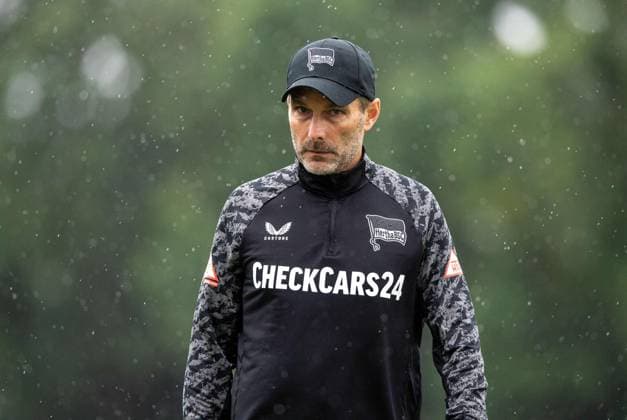 Fussball, Herren, Saison 2025 26, 2. Bundesliga, Hertha BSC, Training, Trainer Stefan Leitl (Hertha BSC), 27.06. 2025,