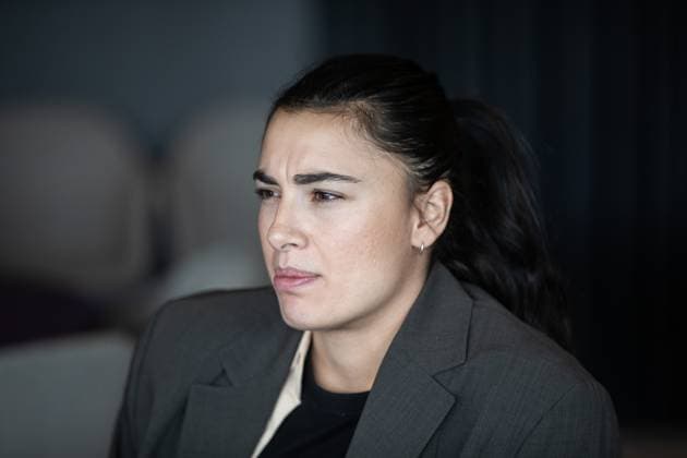 250627 Zecira Musovic under en presskonferens med Malmö FF där hon presenteras som nyförvärv den 27 juni 2025 i Malmö. Copyright: MATSxJAVERUD BB250627BB260