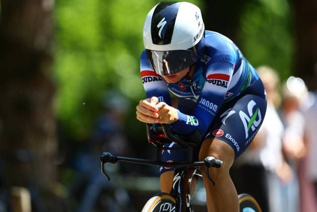 Belgian Alana Castrique of AG Insurance-Soudal Team pictured in action during the women s elite individual time trial of the Belgian Cycling Championships, 20,1km, in Brasschaat, on . DAVIDxPINTENS  x127919586x