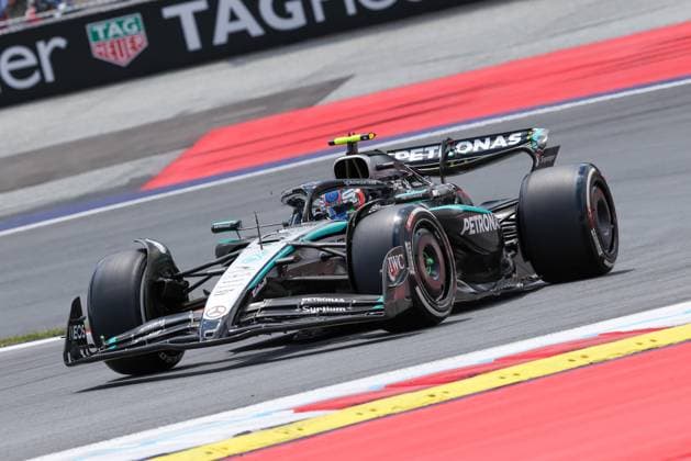 Kimi Antonelli (Mercedes-AMG Petronas 12), 1 Freies Training, Grosser Preis von Oesterreich, Motorsport, Herren, Formel 1, 27.06.2025 Spielberg Steiermark Oesterreich