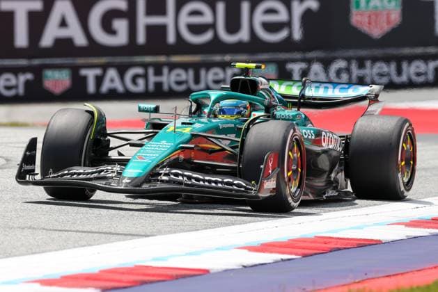 Fernando Alonso (Aston Martin Aramco 14), 1 Freies Training, Grosser Preis von Oesterreich, Motorsport, Herren, Formel 1, 27.06.2025 Spielberg Steiermark Oesterreich