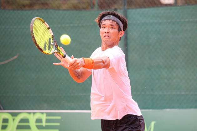 George Goldhoff and Ray Ho during 2025 ATP, Tennis Herren Challenger Milano, International Tennis match in Milan, Italy, June 27 2025  Copyright: xRobertaxCorradin IPAxSportx xipa-agency.netx xx IPA_59545788 IPA_Agency_IPA59545788