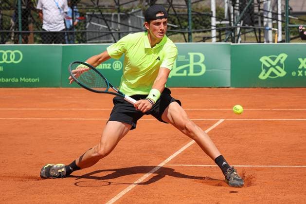 Jacopo Vasami during 2025 ATP, Tennis Herren Challenger Milano, International Tennis match in Milan, Italy, June 27 2025  Copyright: xRobertaxCorradin IPAxSportx xipa-agency.netx xx IPA_59548783 IPA_Agency_IPA59548783