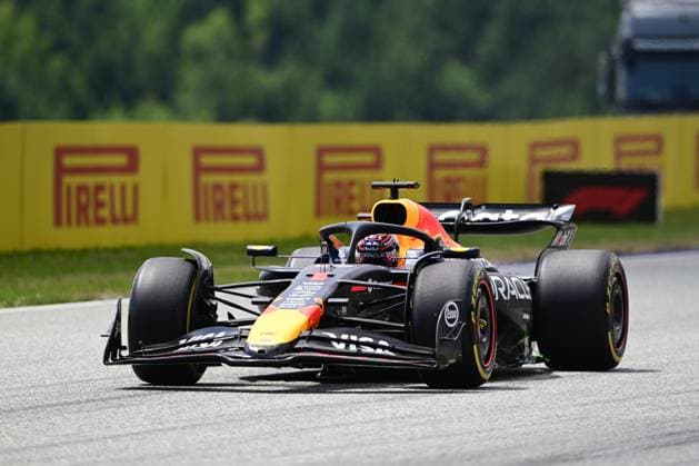 F1 Grand Prix of Austria - Practice Max Verstappen of Red Bull Racing Honda drives during free practice, the 12th round of the Formula 1 World Championship, WM, Weltmeisterschaft in Red Bull Ring, Spielberg, Styria, Austria, on June 27, 2025. Spielberg Styria Austria  Copyright: xAndreaxDiodatox originalFilename:diodato-formula1250627_npzsm.jpg