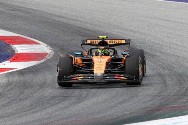 Lando Norris (McLaren Formula 1 Team 4), 2 Freies Training, Grosser Preis von Oesterreich, Motorsport, Herren, Formel 1, 27.06.2025 Spielberg Steiermark Oesterreich