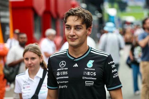 63 George Russell (GBR, Mercedes-AMG Petronas F1 Team), F1 Grand Prix of Austria at Red Bull Ring on June 27, 2025 in Spielberg, Austria. (Photo by HOCH ZWEI) Spielberg Austria