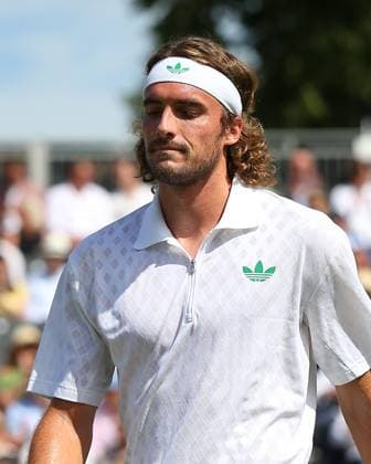 London, England, June 27 2025: Stefanos Tsitsipas during the Giorgio Armani Tennis Classic Day 4 game between Tomas Etcheverry and Stefanos Tsitsipas at The Hurlingham Club in London, England. (Jay Patel SPP) Copyright: xJayxPatel SPPx spp-en-JaPa-ETCHEVERRYvTSITSIPAS_20250627_0028
