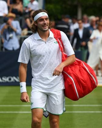 London, England, June 27 2025: Stefanos Tsitsipas during the Giorgio Armani Tennis Classic Day 4 game between Tomas Etcheverry and Stefanos Tsitsipas at The Hurlingham Club in London, England. (Jay Patel SPP) Copyright: xJayxPatel SPPx spp-en-JaPa-ETCHEVERRYvTSITSIPAS_20250627_0015