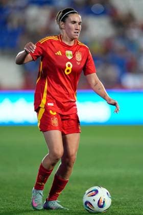 June 27, 2025, Leganes, Madrid, Spain: Mariona Caldentey of Spain in action during the Women s International Friendly, Länderspiel, Nationalmannschaft football match played between Spain and Japan at Butarque stadium on June 27, 2025, in Leganes, Madrid, Spain. Leganes Spain - ZUMAa181 20250627_zaa_a181_043 Copyright: xDennisxAgyemanx