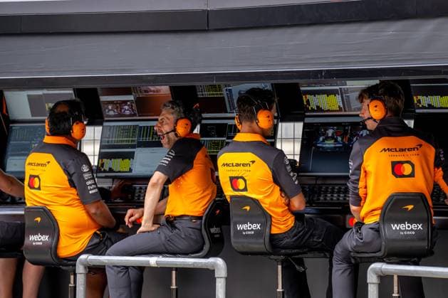 SPIELBERG, AUSTRIA: Lando Norris, racing for the McLaren F1 team during the 2025 Formula 1 Austrian Grand Prix at the Red Bull Ring in Spielberg, Austria