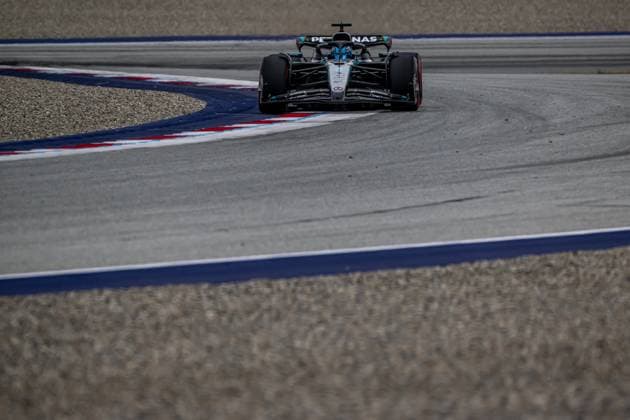 SPIELBERG, AUSTRIA: George Russell, racing for the Mercedes team during the 2025 Formula 1 Austrian Grand Prix at the Red Bull Ring in Spielberg, Austria