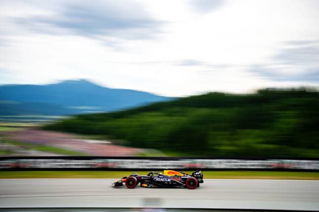 June 27, 2025, Spielberg, Austria: Oracle Red Bull Racing 1 Team s Dutch driver Max Verstappen competes during the free practice two of the Formula 1 Austrian Grand Prix. Spielberg Austria - ZUMAs197 20250627_aaa_s197_099 Copyright: xLucaxMartinix