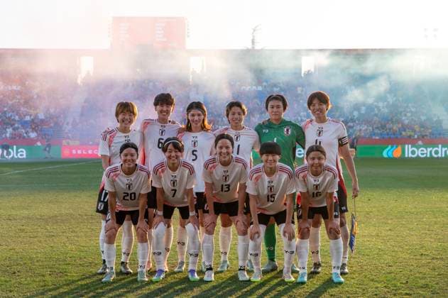 June 28, 2025, Madrid, Madrid, Spain: Players of JAPAN national team, Nationalteam pose for photo during the Ã¢â‚¬oeSPAIN - JAPANÃ¢â‚¬Â women s soccer friendly match on June 27, 2025, in Madrid, Spain. Madrid Spain - ZUMAc312 20250628_zsp_c312_092 Copyright: xOscarxManuelxSanchezx