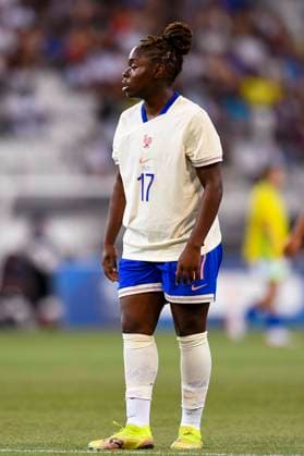 Grenoble, France - June 27: Sandy Baltimore of France looks on during the Women s International Friendly, Länderspiel, Nationalmannschaft match between France and Brazil at Stade des Alpes on June 27, 2025 in Grenoble, France. (Photo by Eurasia Images) Grenoble Stade des Alpes France