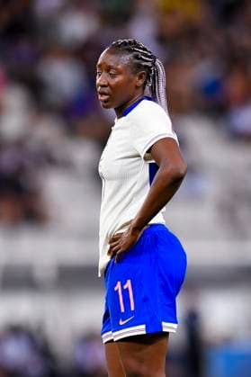 Grenoble, France - June 27: Kadidiatou Diani of France looks on during the Women s International Friendly, Länderspiel, Nationalmannschaft match between France and Brazil at Stade des Alpes on June 27, 2025 in Grenoble, France. (Photo by Eurasia Images) Grenoble Stade des Alpes France