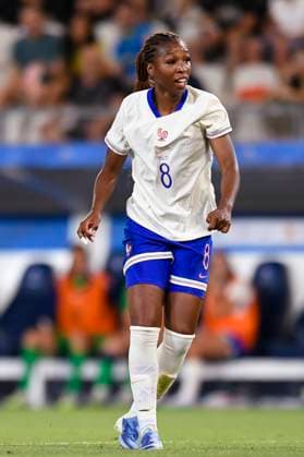 Grenoble, France - June 27: Grace Geyoro of France in action during the Women s International Friendly, Länderspiel, Nationalmannschaft match between France and Brazil at Stade des Alpes on June 27, 2025 in Grenoble, France. (Photo by Eurasia Images) Grenoble Stade des Alpes France