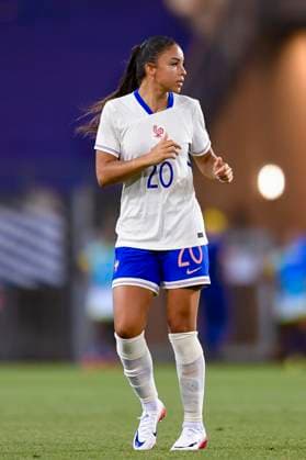 Grenoble, France - June 27: Delphine Cascarino of France looks on during the Women s International Friendly, Länderspiel, Nationalmannschaft match between France and Brazil at Stade des Alpes on June 27, 2025 in Grenoble, France. (Photo by Eurasia Images) Grenoble Stade des Alpes France