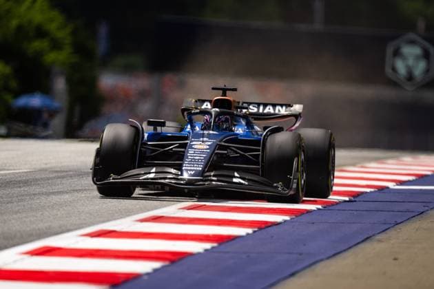 F1 2025: Austrian Grand Prix in Spielberg, Austria - 27 Jun 2025 Atlassian Williams Racing F1 Team s Thai driver Alex Albon is seen in action during the free practice one of the Formula 1 Austrian Grand Prix 2025 at the Redbull Ring. Spielberg Austria Copyright: xLucaxMartinix xSOPAxImagesx LMC00435