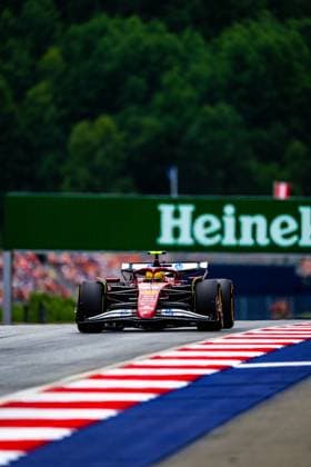 F1 2025: Austrian Grand Prix in Spielberg, Austria - 27 Jun 2025 Scuderia Ferrari HP F1 Team s English driver Lewis Hamilton is seen in action during the free practice one of the Formula 1 Austrian Grand Prix 2025 at the Redbull Ring. Spielberg Austria Copyright: xLucaxMartinix xSOPAxImagesx LMC00637