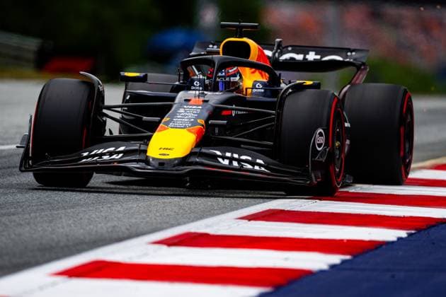 F1 2025: Austrian Grand Prix in Spielberg, Austria - 27 Jun 2025 Oracle Red Bull Racing 1 Team s Dutch driver Max Verstappen is seen in action during free practice one of the Formula 1 Austrian Grand Prix 2025 at the Redbull Ring. Spielberg Austria Copyright: xLucaxMartinix xSOPAxImagesx LMC00757