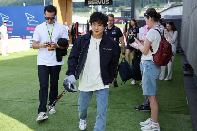 Yuki Tsunoda (Oracle Red Bull Racing, 22) im Paddock, Grosser Preis von Oesterreich, Motorsport, Herren, Formel 1, 28.06.2025 Spielberg Steiermark Oesterreich