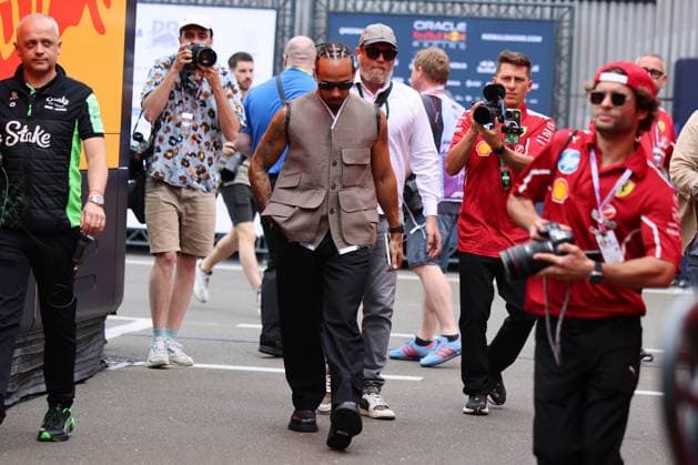 Lewis Hamilton (Scuderia Ferrari HP, 44) im Paddock, Grosser Preis von Oesterreich, Motorsport, Herren, Formel 1, 28.06.2025 Spielberg Steiermark Oesterreich