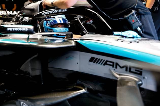 F1 - AUSTRIAN GRAND PRIX 2025 RUSSELL George (gbr), Mercedes AMG F1 Team W16, portrait during the Formula 1 MSC Cruises Austrian Grand Prix 2025, 11th round of the 2025 FIA Formula One World Championship, WM, Weltmeisterschaft from June 27 to 29, 2025 on the Red Bull Ring, in Spielberg, Austria - SpielbergAustria  Copyright: xDPPIx