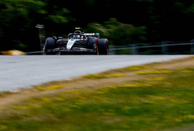 F1 - AUSTRIAN GRAND PRIX 2025 12 KIMI ANTONELLI Andrea (ita), Mercedes AMG F1 Team W16, action during the Formula 1 MSC Cruises Austrian Grand Prix 2025, 11th round of the 2025 FIA Formula One World Championship, WM, Weltmeisterschaft from June 27 to 29, 2025 on the Red Bull Ring, in Spielberg, Austria - SpielbergAustria  Copyright: xDPPIx