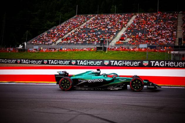 MOTORI - Formula 1 - MSC Cruises Austrian Grand Prix 2025 18 Lance Stroll, (CND) Aramco Aston Martin Mercedes AMR25, during the Austrian GP, Spielberg 26-29 June 2025, Red Bull Ring Formula 1 World Championship, WM, Weltmeisterschaft 2025. Austria Austria  Copyright: xIPAxSport ABACAx