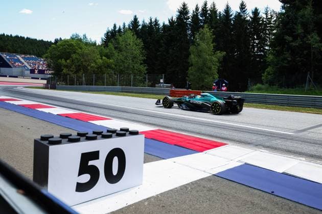 F1 - AUSTRIAN GRAND PRIX 2025 14 ALONSO Fernando (spa), Aston Martin F1 Team AMR24, action F1 Lego block during the Formula 1 MSC Cruises Austrian Grand Prix 2025, 11th round of the 2025 FIA Formula One World Championship, WM, Weltmeisterschaft from June 27 to 29, 2025 on the Red Bull Ring, in Spielberg, Austria - SpielbergAustria  Copyright: xFLORENTxGOODENx