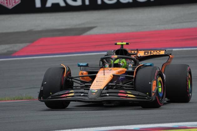 28.06.2025, Red Bull Ring, Spielberg, Formel 1 Großer Preis von Österreich 2025 , im Bild Lando Norris (GBR), McLaren F1 Team (Photo by Hasan Bratic DeFodi Images)