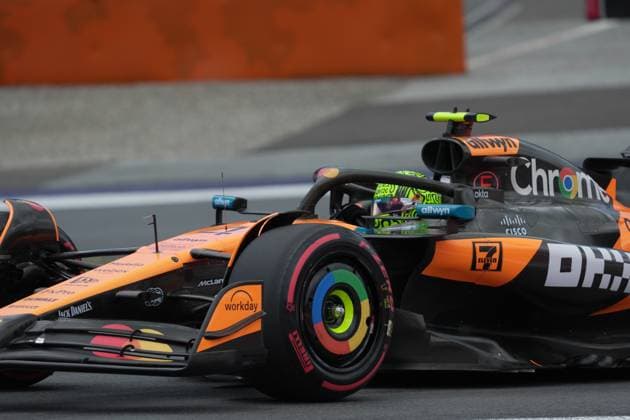 28.06.2025, Red Bull Ring, Spielberg, Formel 1 Großer Preis von Österreich 2025 , im Bild Lando Norris (GBR), McLaren F1 Team (Photo by Hasan Bratic DeFodi Images)