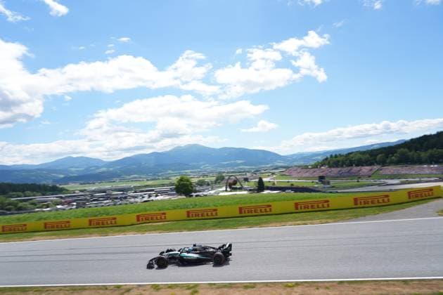 Formel 1 Großer Preis von Österreich 2025 28.06.2025, Red Bull Ring, Spielberg, Formel 1 Großer Preis von Österreich 2025 , im Bild George Russell (GBR), Mercedes-AMG Petronas Formula One Team