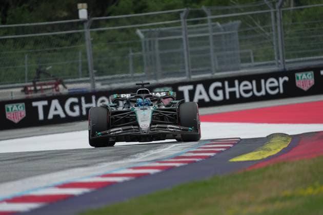 28.06.2025, Red Bull Ring, Spielberg, Formel 1 Großer Preis von Österreich 2025 , im Bild George Russell (GBR), Mercedes-AMG Petronas Formula One Team (Photo by Hasan Bratic DeFodi Images)