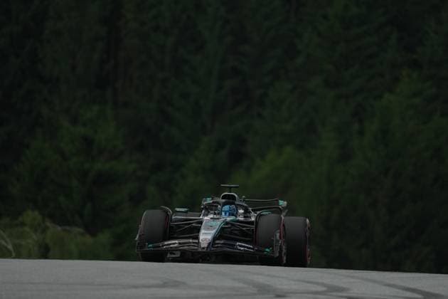 28.06.2025, Red Bull Ring, Spielberg, Formel 1 Großer Preis von Österreich 2025 , im Bild George Russell (GBR), Mercedes-AMG Petronas Formula One Team (Photo by Hasan Bratic DeFodi Images)