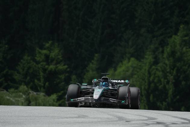 28.06.2025, Red Bull Ring, Spielberg, Formel 1 Großer Preis von Österreich 2025 , im Bild George Russell (GBR), Mercedes-AMG Petronas Formula One Team (Photo by Hasan Bratic DeFodi Images)