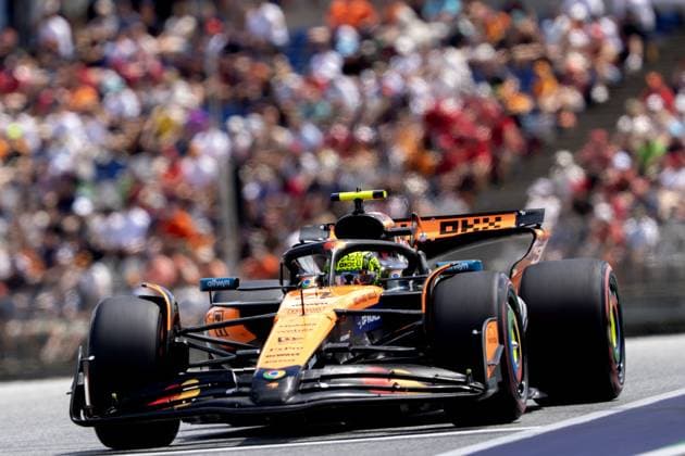 SPIELBERG - Lando Norris (McLaren) at the Red Bull Ring race track during the third free practice session leading up to the Austrian Grand Prix. ANP SANDER KING xVIxANPxSportx xxANPxIVx 530627731 originalFilename: 530627731.jpg